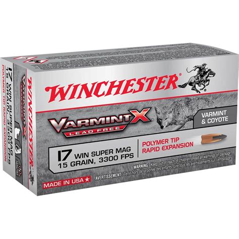 Winchester Varmint X 17 Winchester Super Mag。